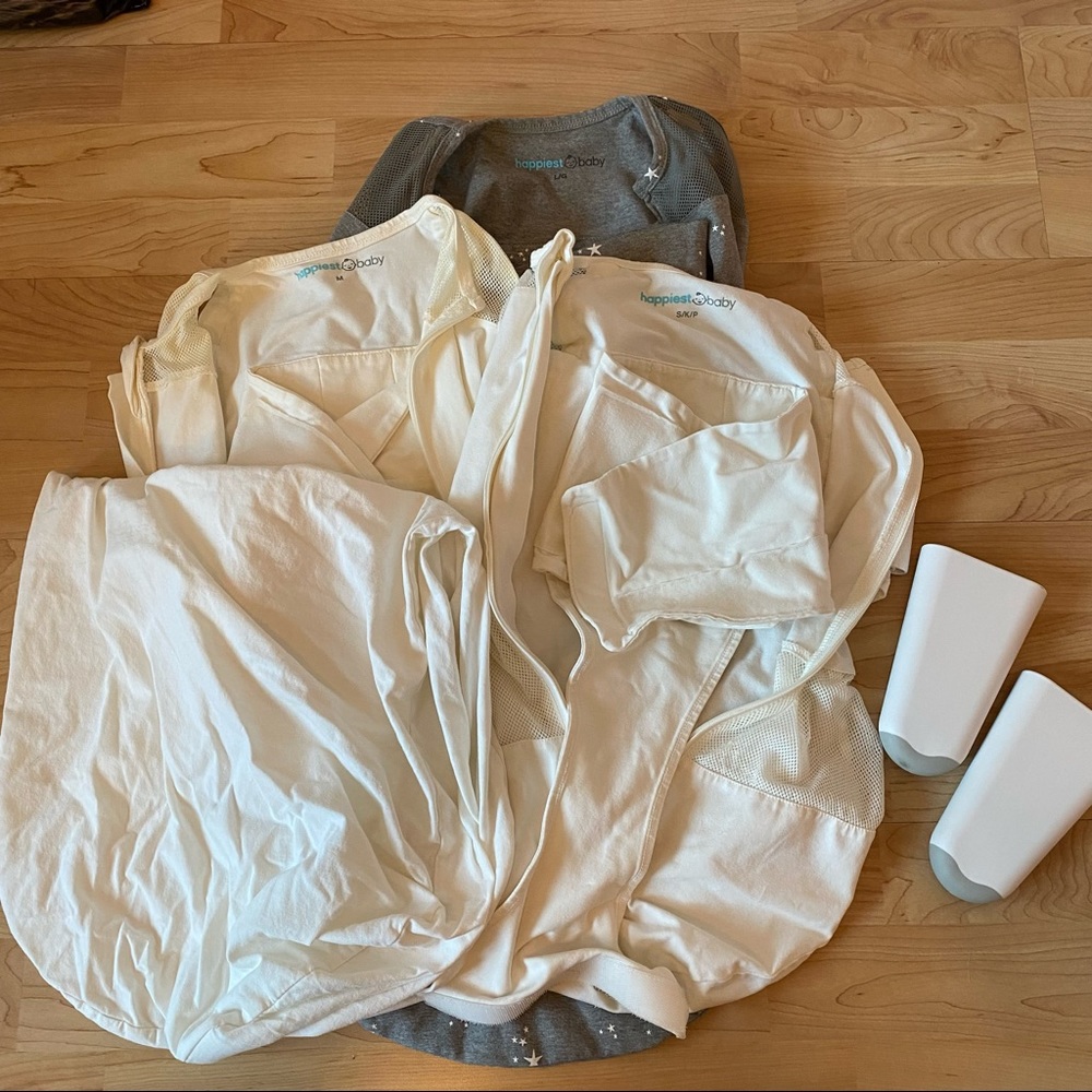 SNOO swaddle bundle (S,M,L), extra cover and risers